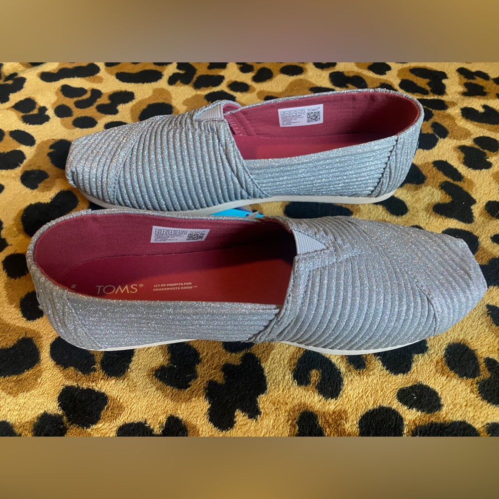 Toms Silver Glitter Alpargata